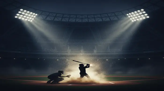 Fantasy Baseball Night Match Scene